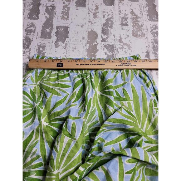 3529 Sigrid Olsen 100% Linen Floral Pants Women's Medium - Picture 4 of 5